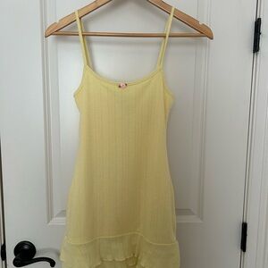 Edikted Light Yellow Mini Dress